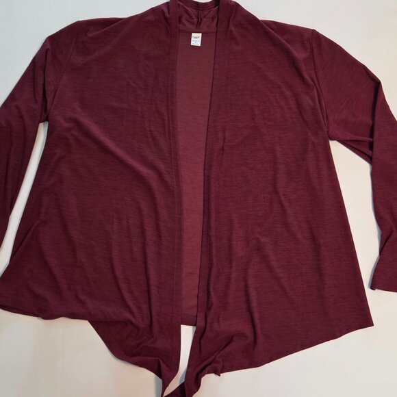 NWOT Old Navy Active “Breathe On” Open Front Lightweight Cardigan, XL, Burgundy - Picture 5 of 10